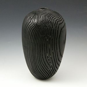 Carved Oak Vessel