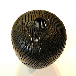 Carved Oak Vessel Detail