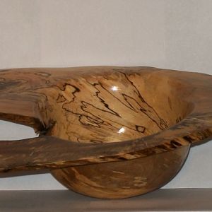 spalted gum winged bowl