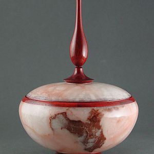 Alabaster Finial Box