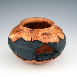 Cherry burl vessel