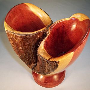 Cedar vase top