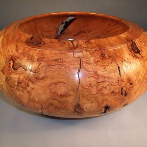 Black Cherry Burl Bowl