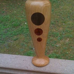 "Dotted" Oak Vase