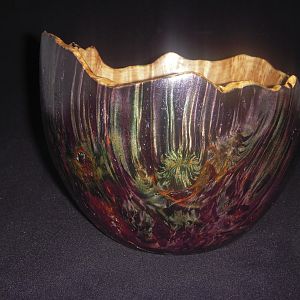 Dyed Maple Burl