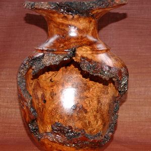 Choke Cherry Burl Urn Hero side