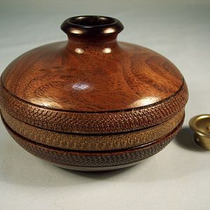 Walnut Vase/Candle Holder