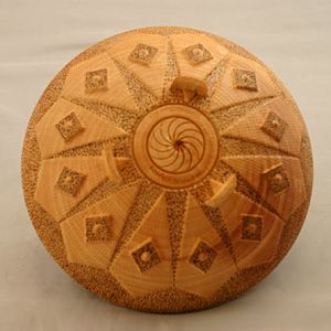 Carved Box "Geo" Bottom