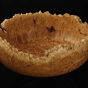 Natural edge  burl bowl