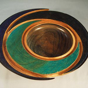 Blue Eccentric Bowl