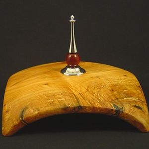 Maple Wing Form with Bloodwood and Aluminum Finial