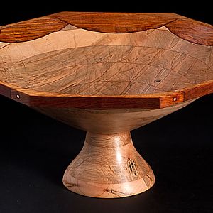 Cocobolo bowl from board