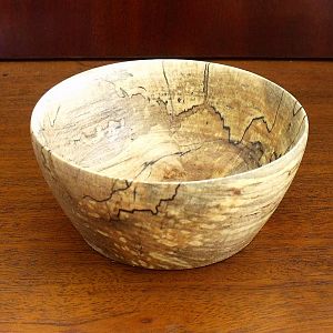 spalted maple bowl