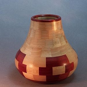 Sycamore and Red Heart Seed Pot