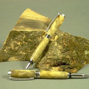 Hackberry Burl Tycoon Rollerball pens