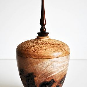 Elm finial Box