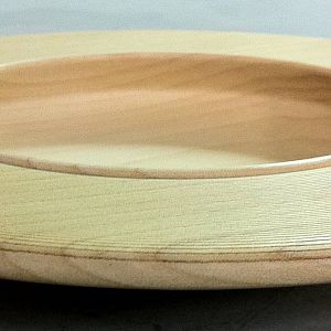 8x2 Poplar platter with etched rim