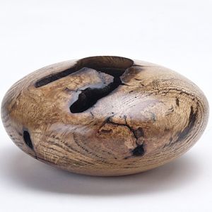 White Oak Hollow Form with Scorched Interior