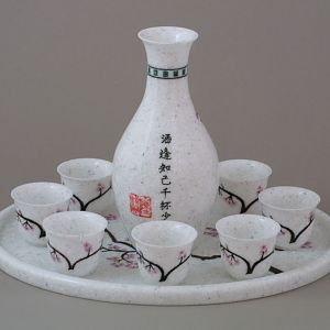 Corian Sake set, back side