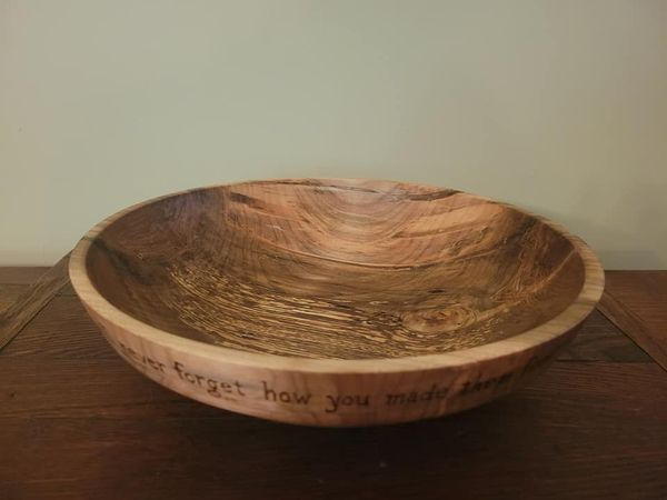 13" maple salad bowl