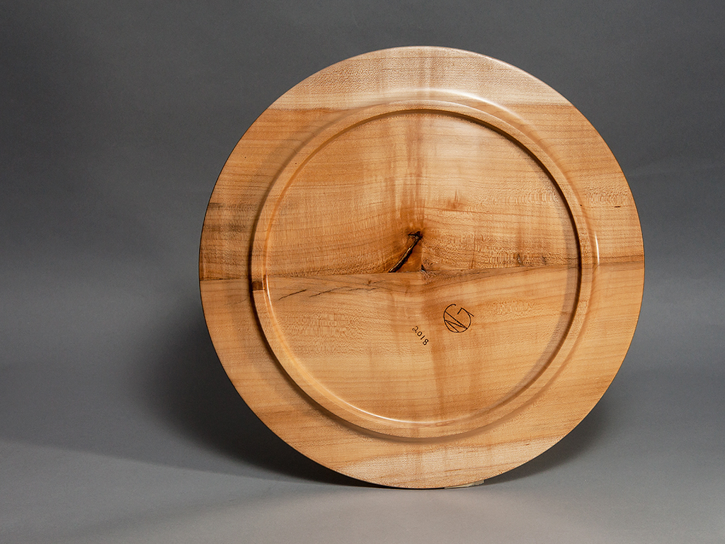 16.5" Maple Platter (Back)