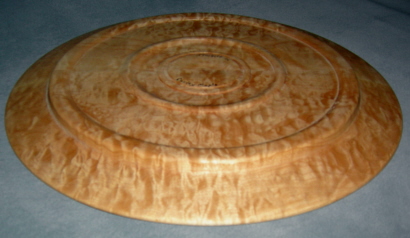 19" Quilted Maple Platter Back