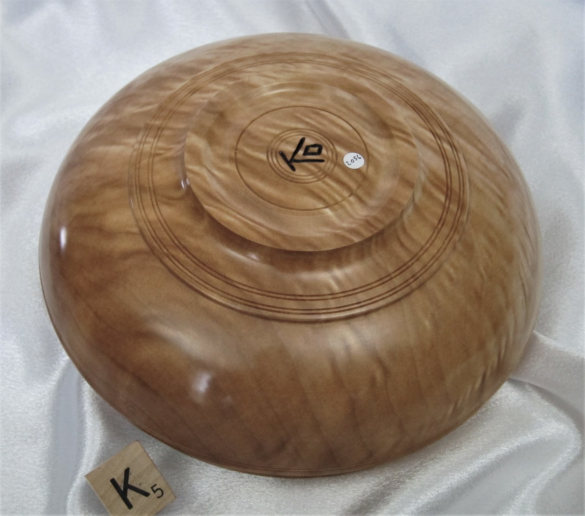 #2056 Quilted Maple bowl