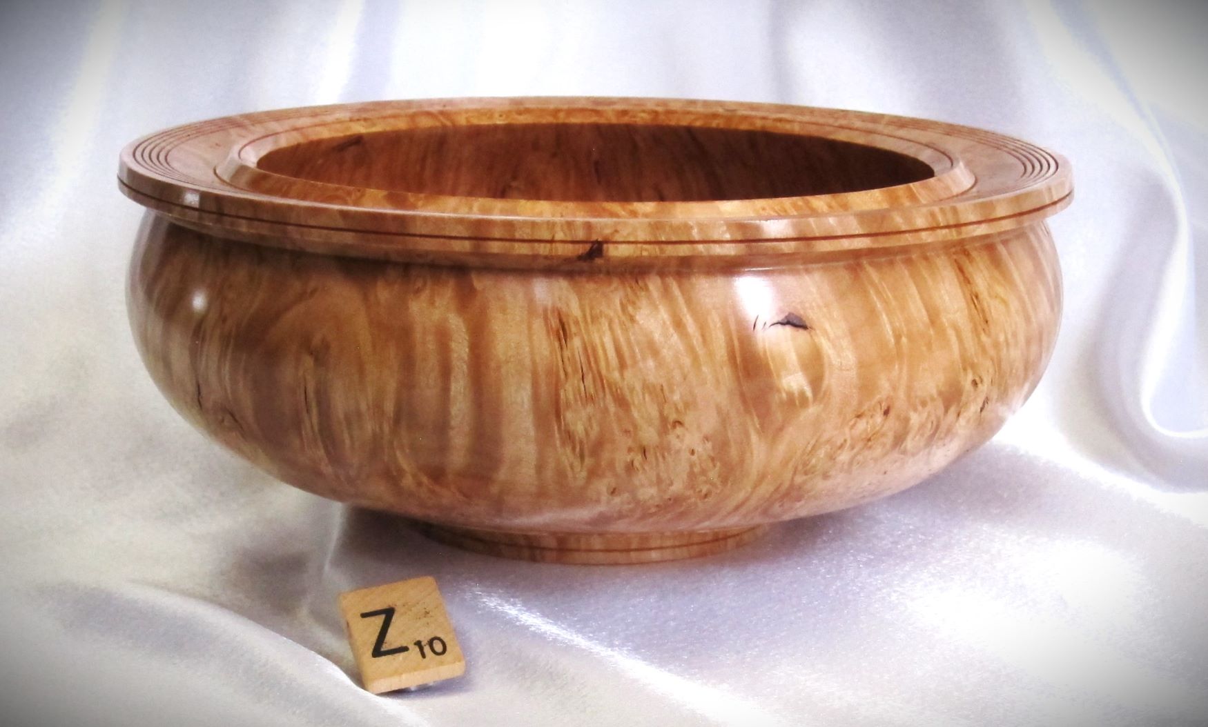 #2121 Maple burl bowl.