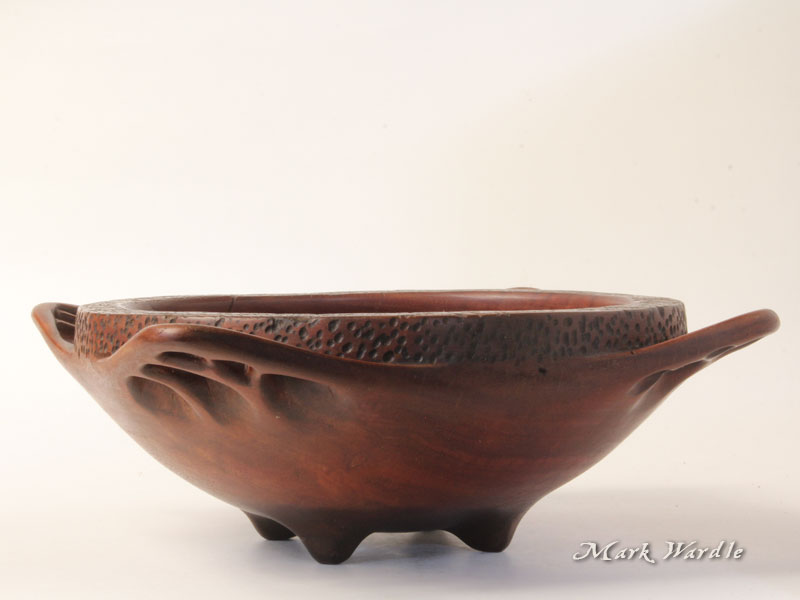 6" Redgum bowl - side view