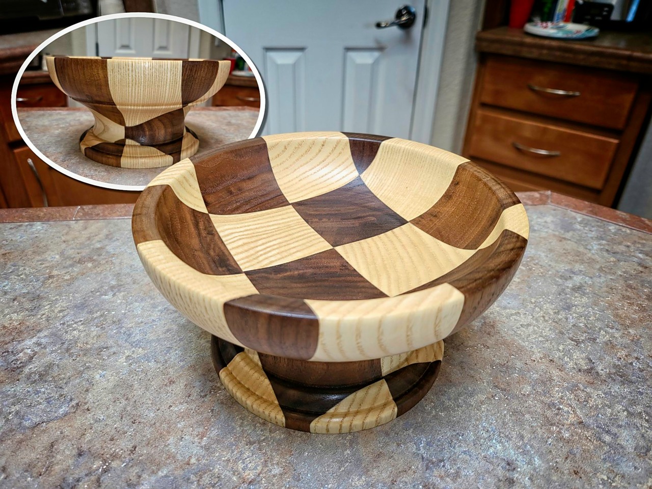 8x4 Walnut & Ash Candy Dish