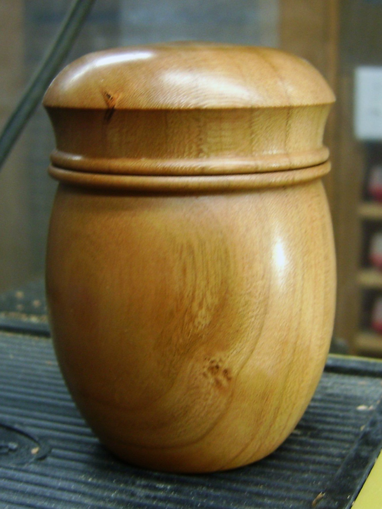 African Mahogany Lidded box