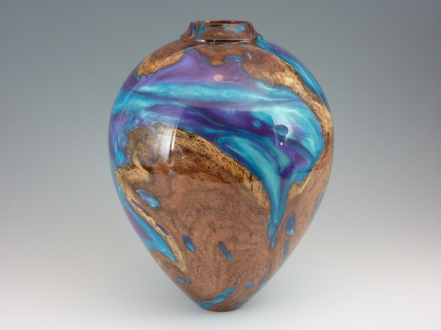 Alt. view of Mesquite and Resin Vase