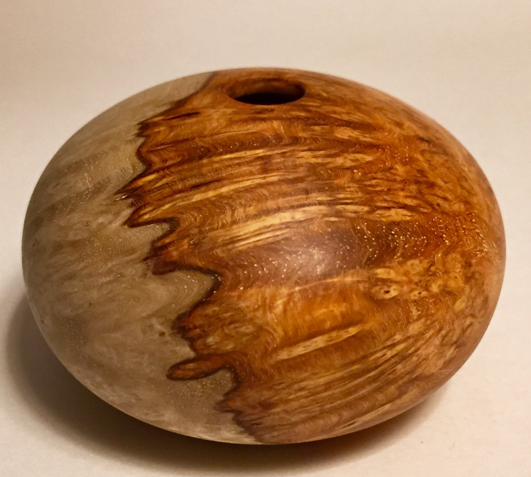 Amboyna burl hollow form