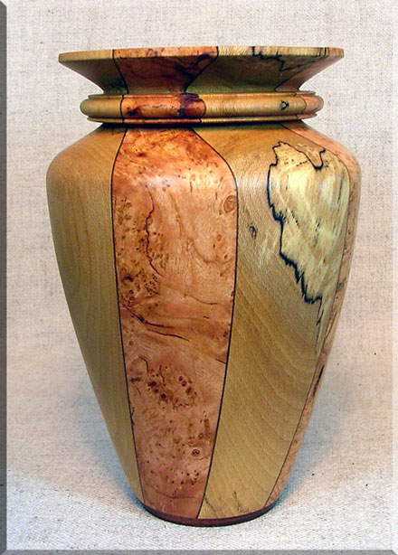 American Sycamore / Cherry Burl Vase