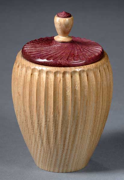 Ash and purple heart box