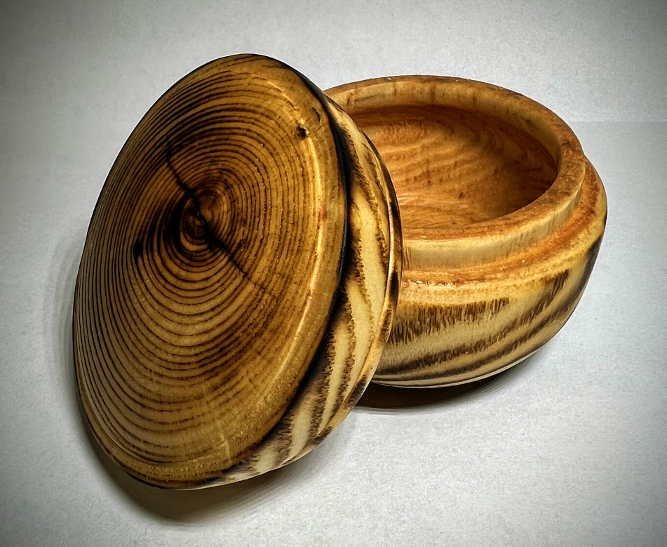 Ash box with burn accents and tried and true oil.