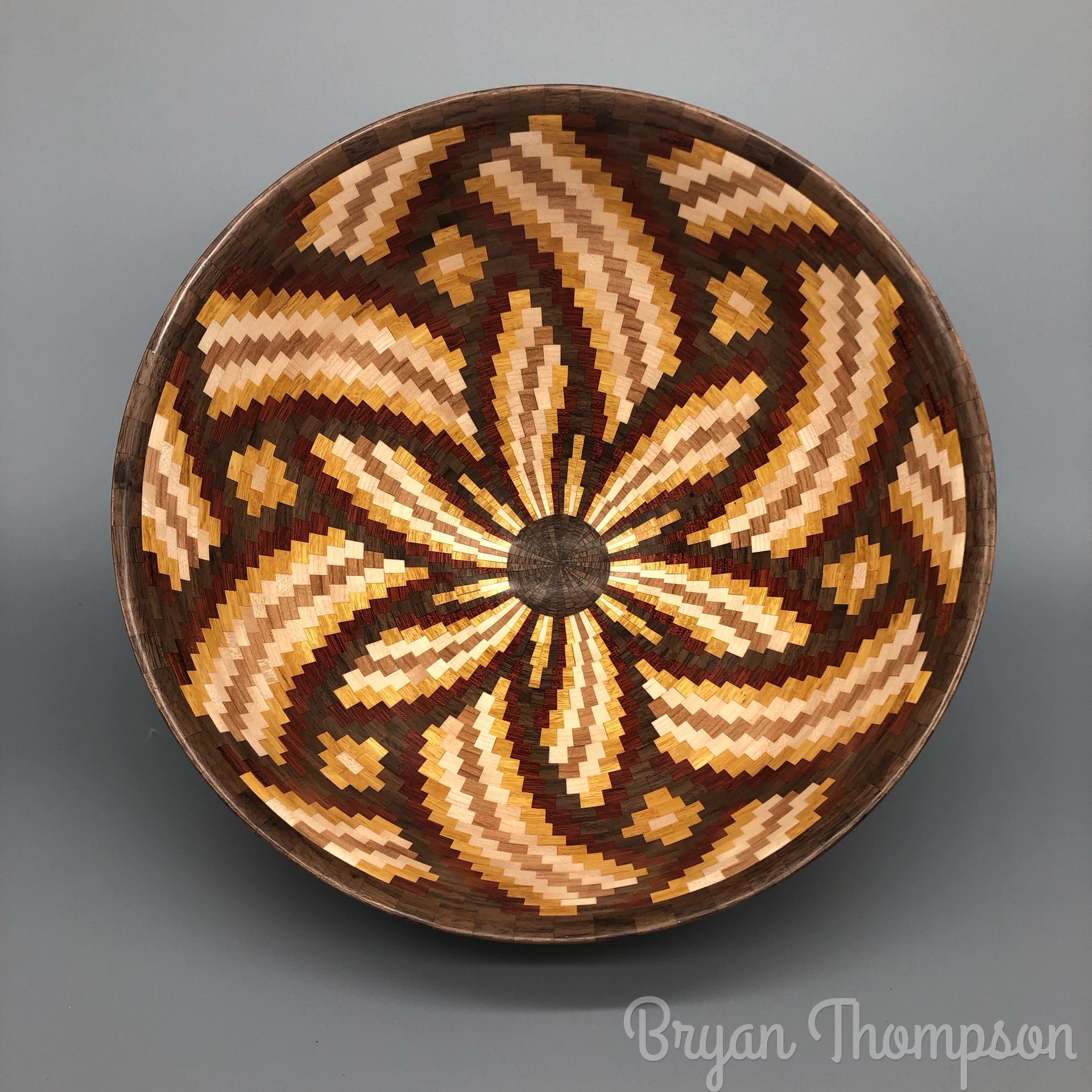 Basket weave segmented bowl american association of woodturners