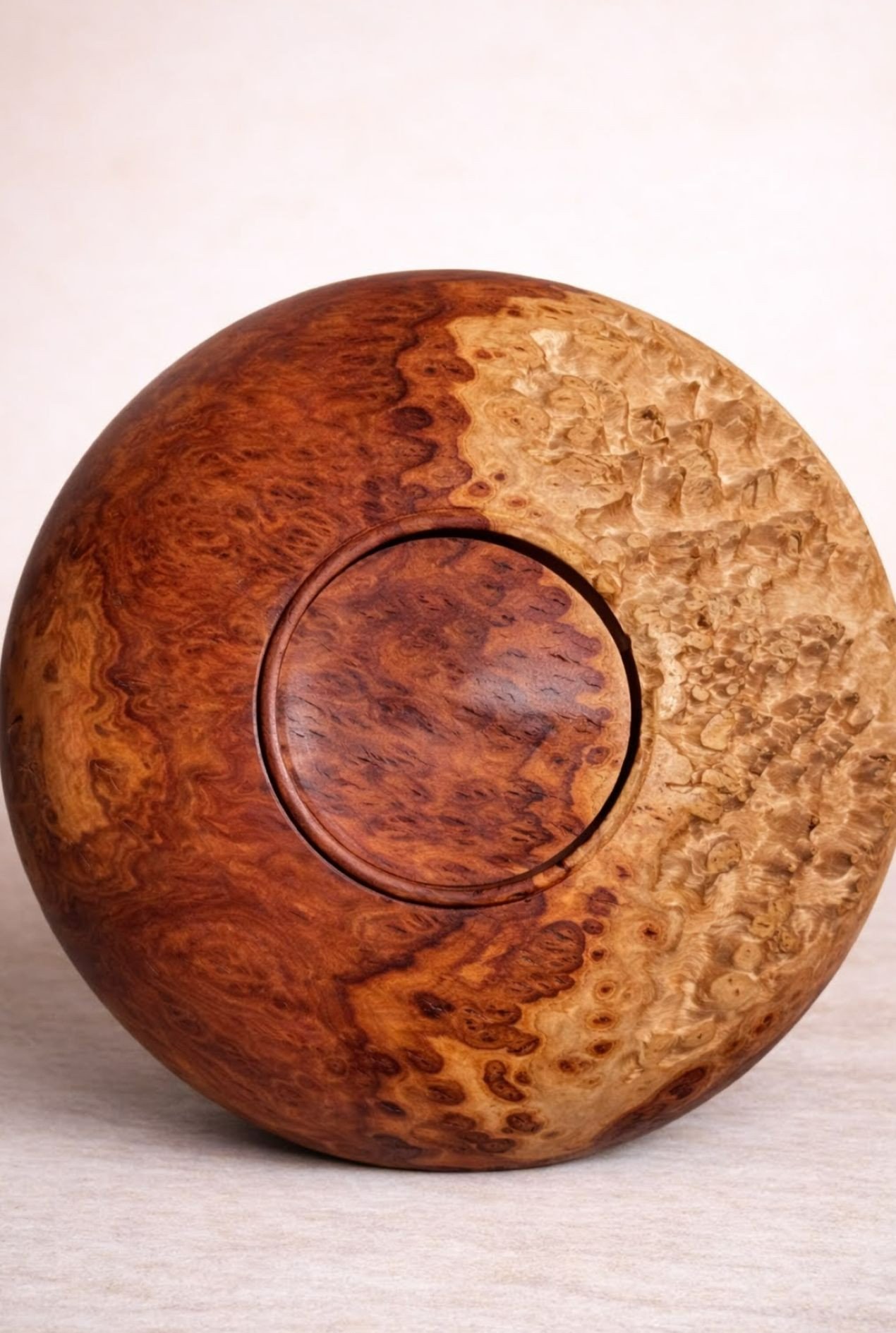 Beaded Bimble Box Burl Bowl (back)