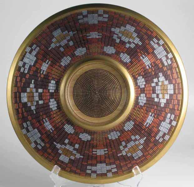 Beaded Platter Back