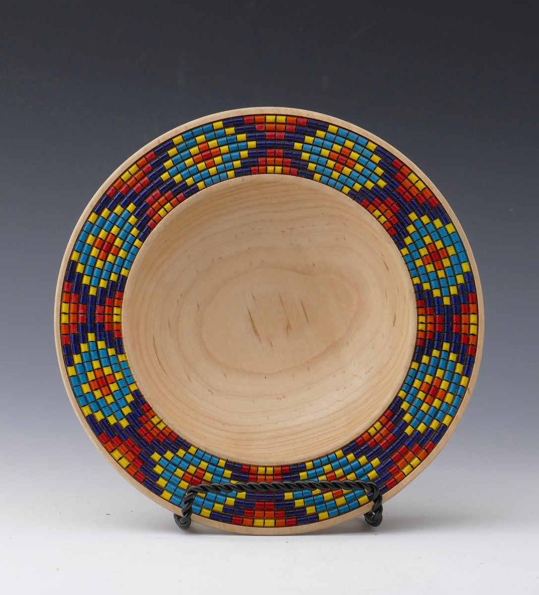 Beaded platter