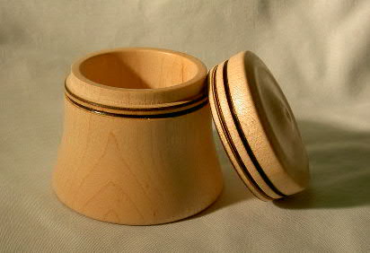 Bell shaped box open