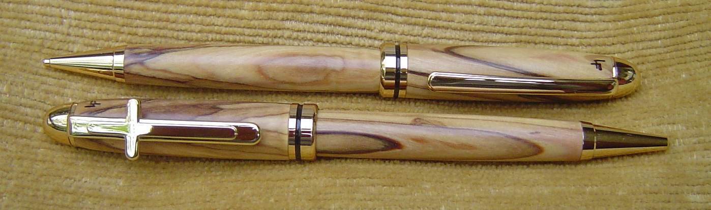 Bethlehem Olivewood Pen and Pencil Set
