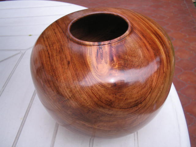 Bibis#3 Copaiba vase 8x7"
