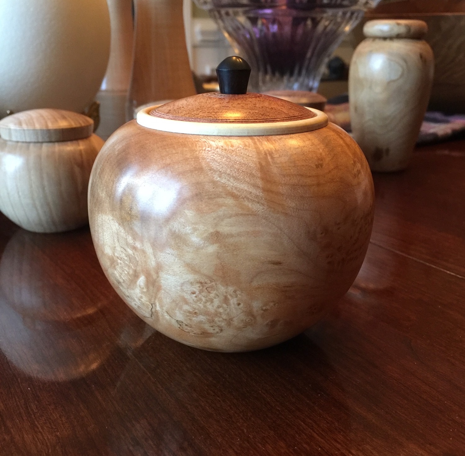 Big Leaf Maple Burl Lidded Box