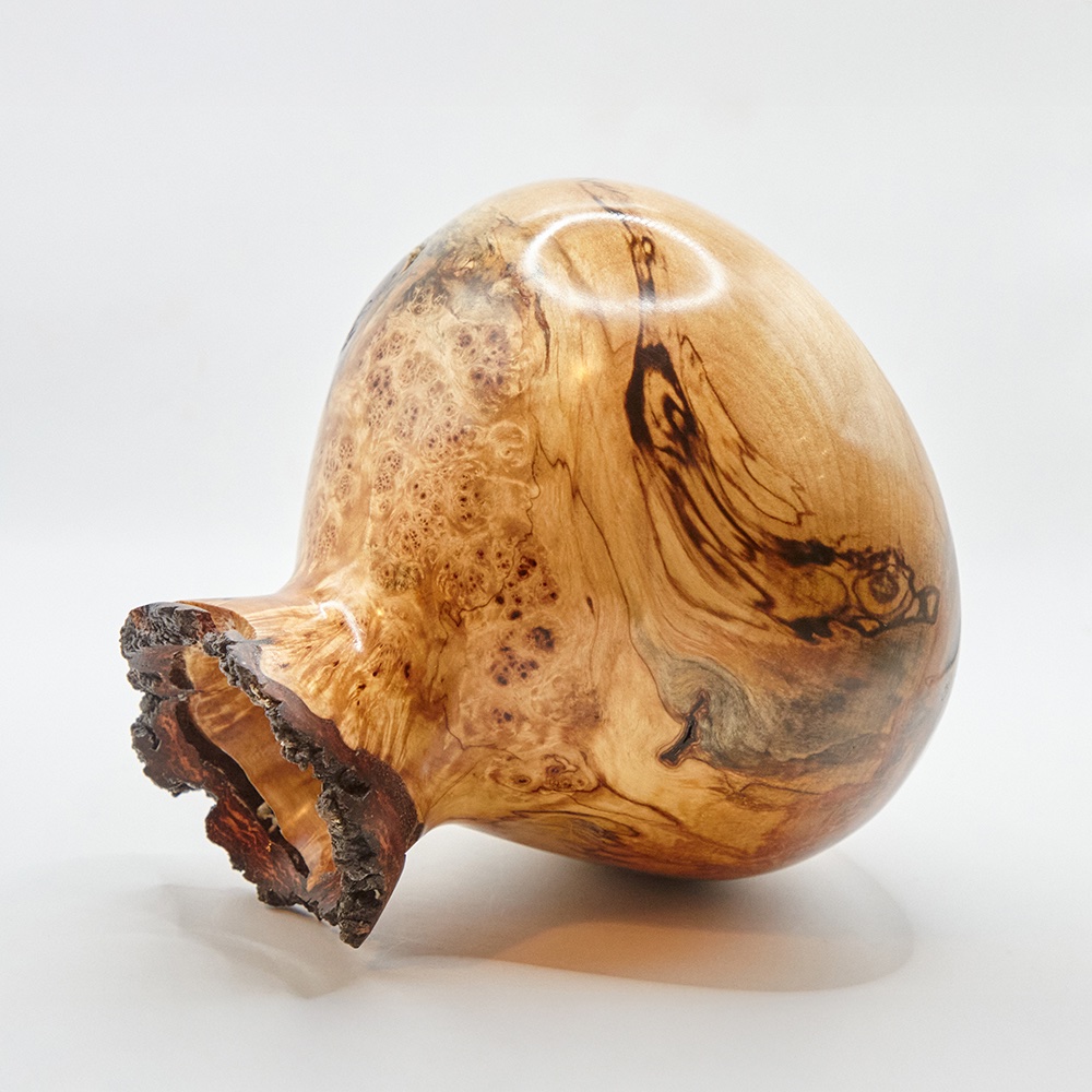 Birch burl vase