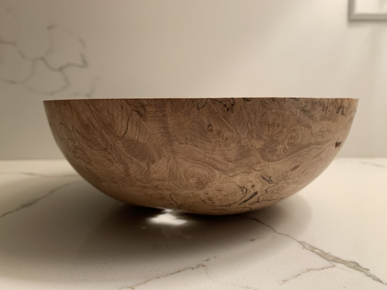 Birdseye Maple Bowl finished with wax