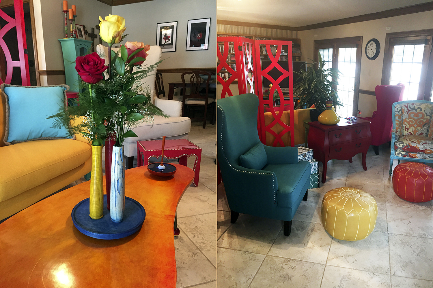 Birthday vase(s), table and lidded bowl
