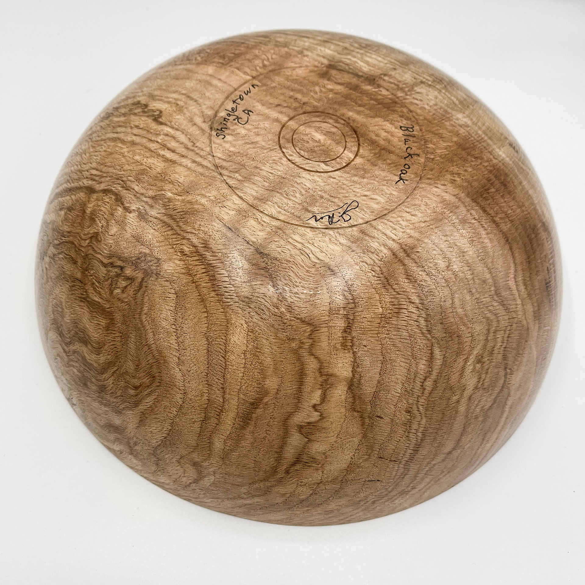 Black oak burl bottom