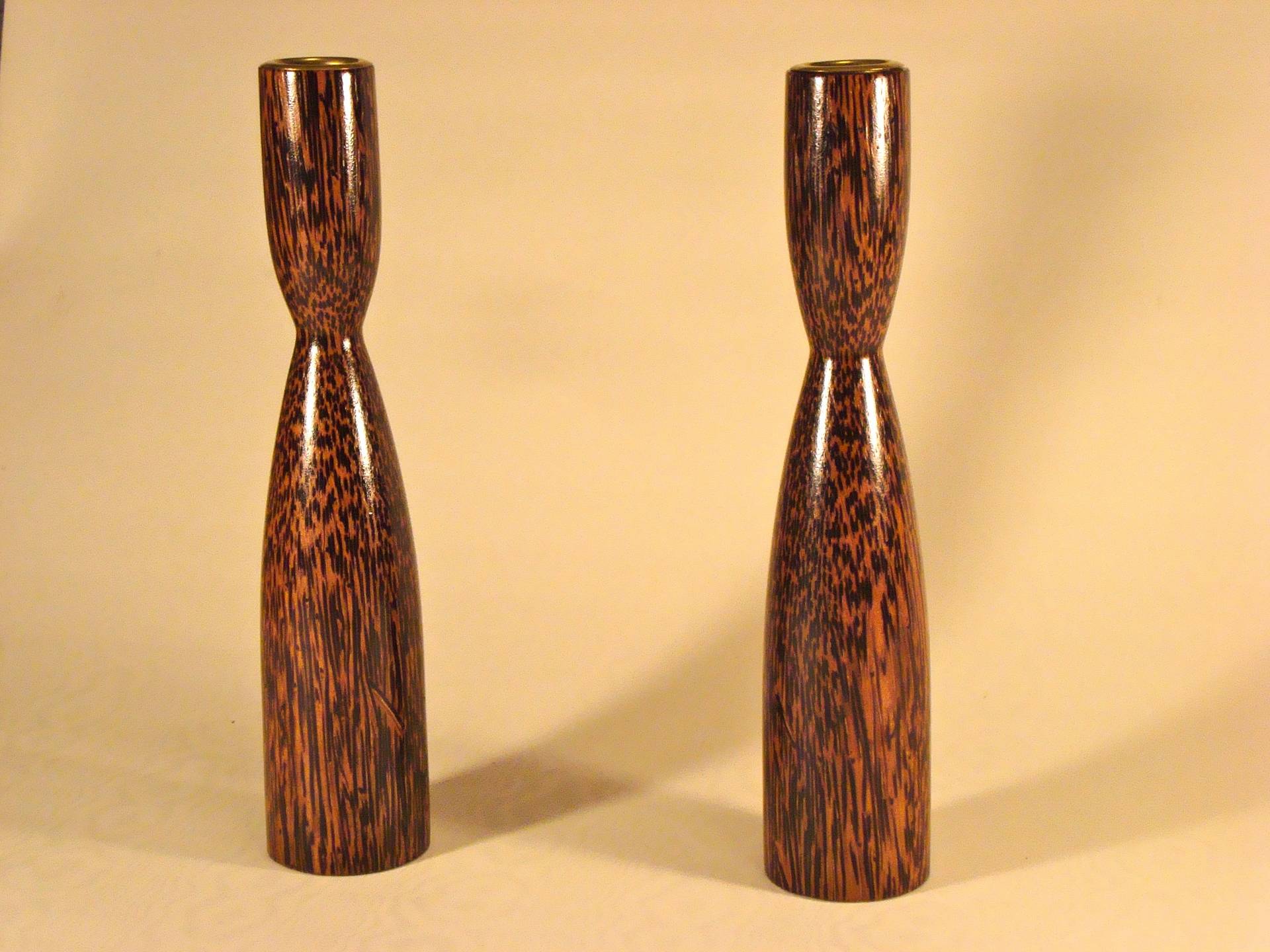 Black Palm Candlesticks