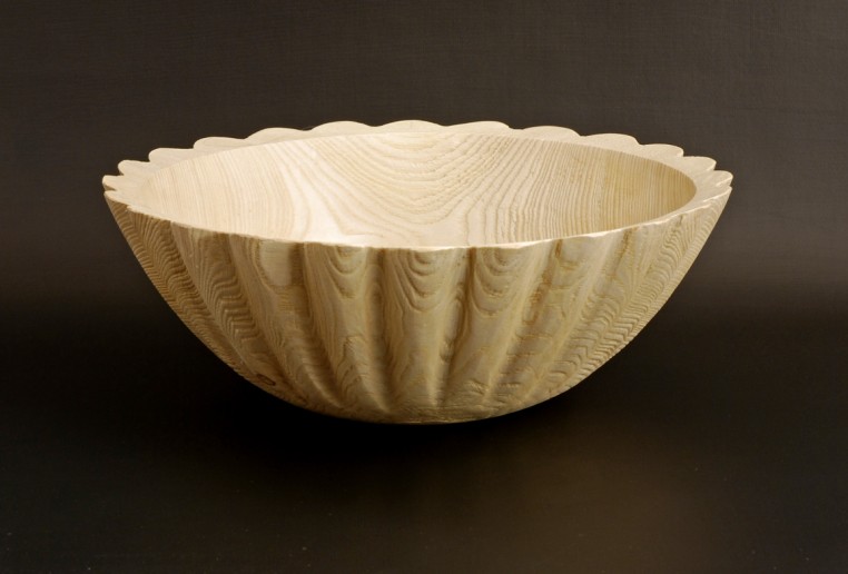 Bleached Ash Bowl 5259